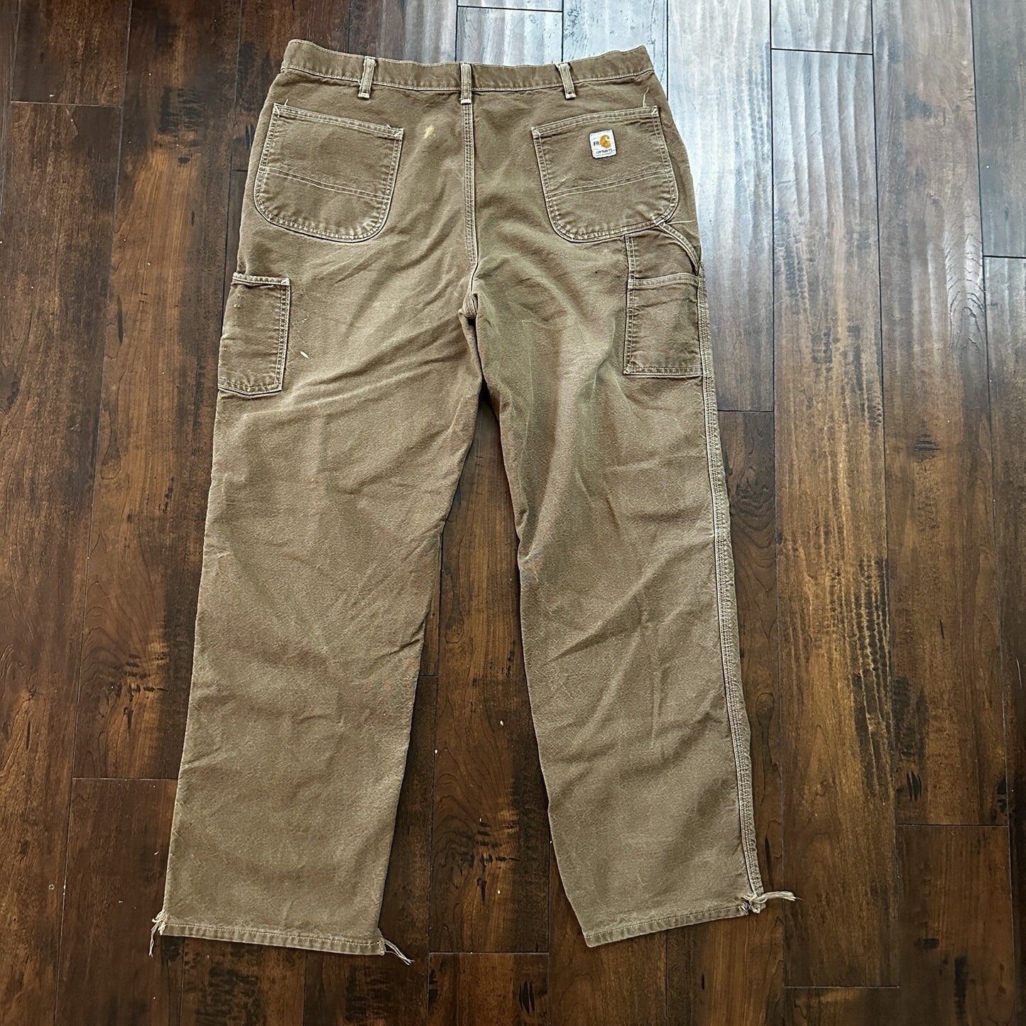 Carhartt Cat 2 FR Flame Resistant Mens 40x34 Utility Work Pants Jeans 38x31 Vtg