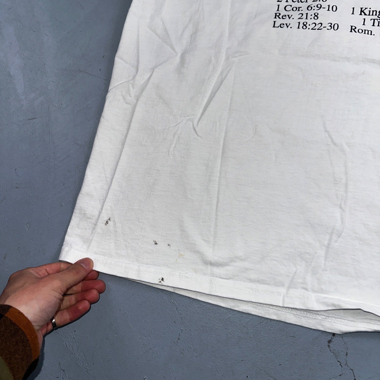 Jesus God VTG T Shirt Sodomite End Of World Genesis Earth Bible Study Graphic