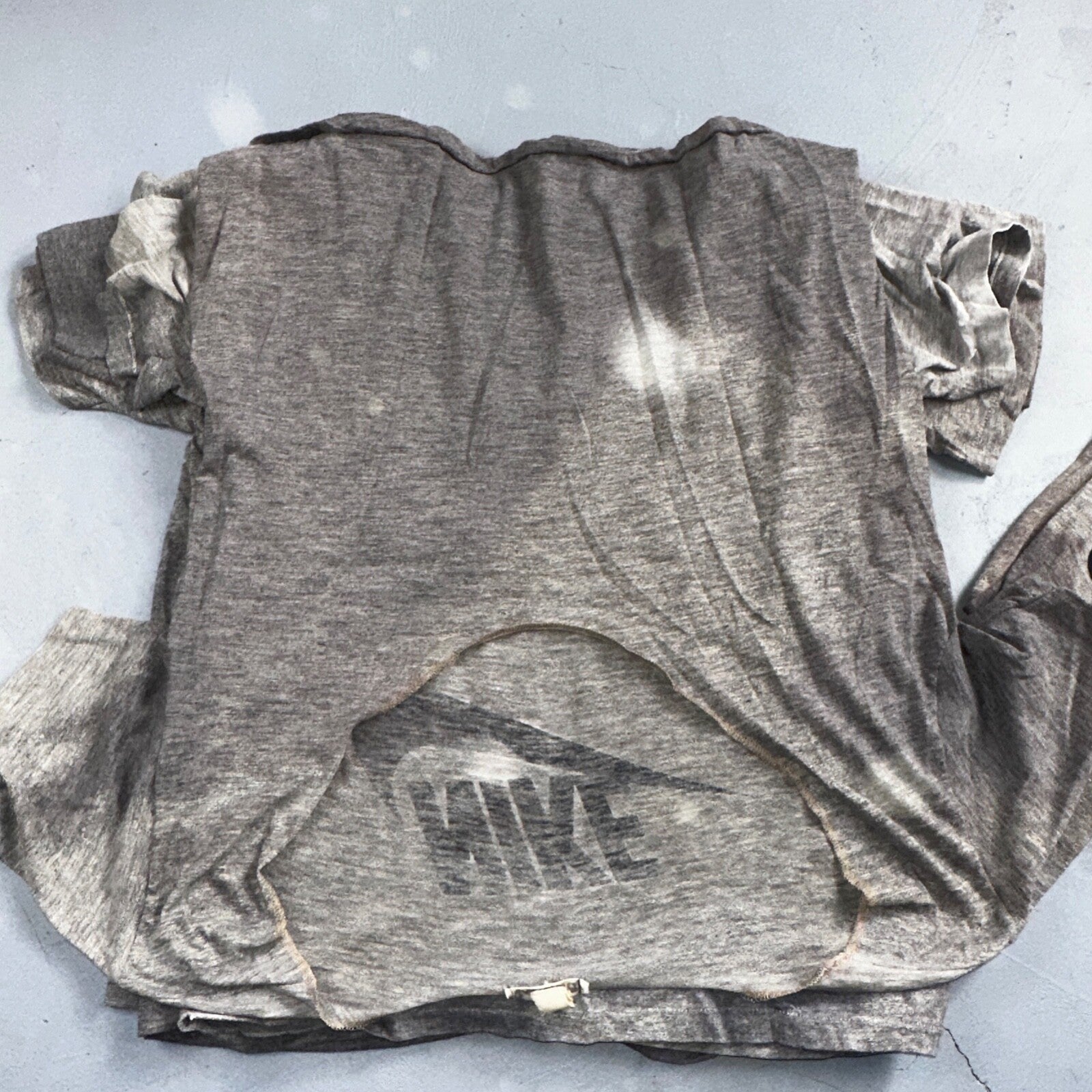 Nike 70s Lot of 8 VTG T Shirt Orange Tag Gray Swoosh Soft Chopped Front Team