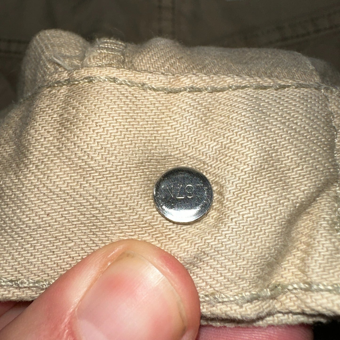 Levis 505 Vintage Y2K Jeans Beige Stained Zipper Fly Straight 34x29 Act 32x28