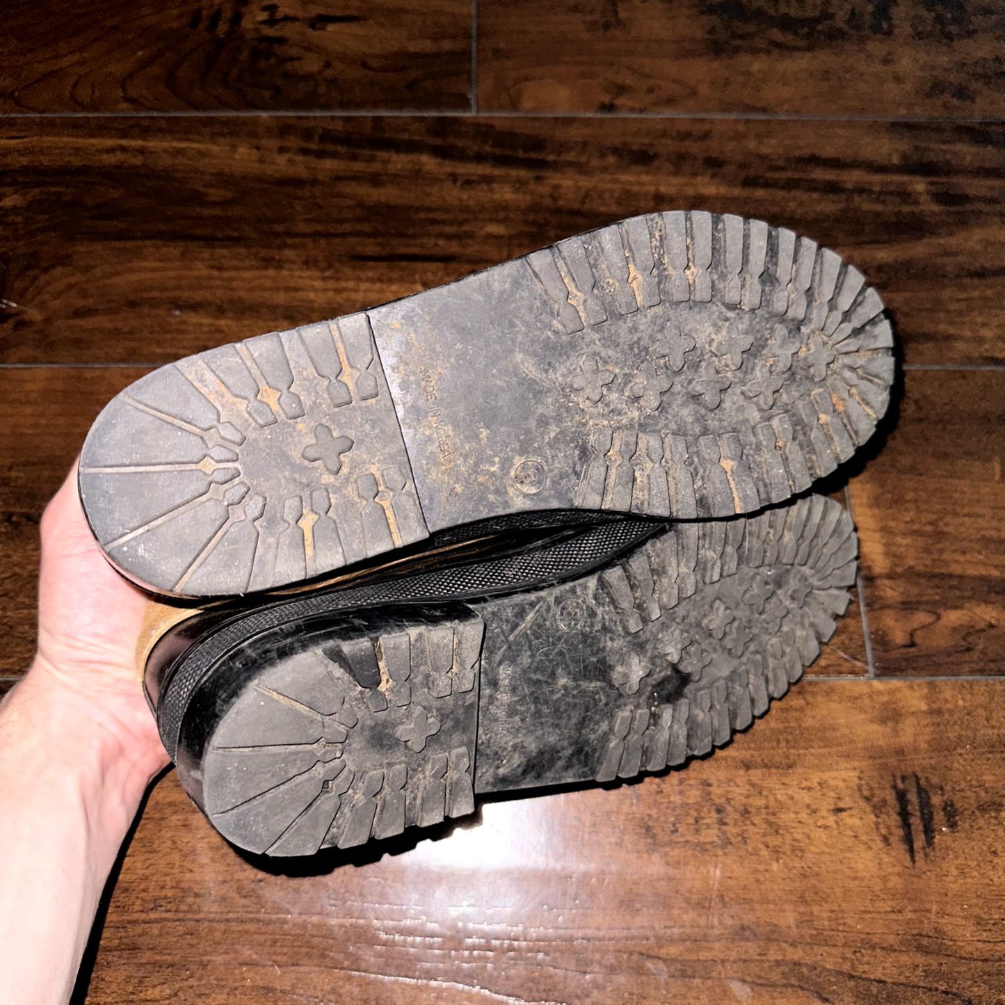 Danexx Black & Plaid Rain/Snowboot Canada Shearling Lined Boots Sz 8 VTG 80s