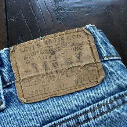 Levis 517 Vintage 80s USA Orange Tab Bootcut Flare Blue Jeans 34x31 Act 32x29