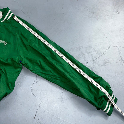 Vintage East Bay Classic Starter Satin Jacket Nylon 80s Green Chainstitch Cars