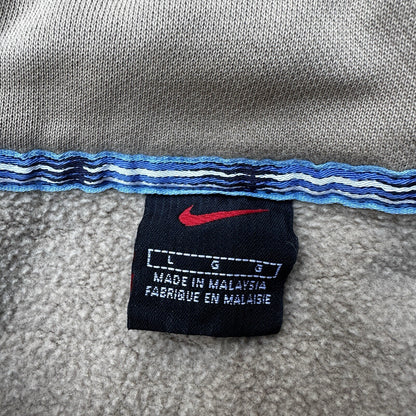 Nike VTG 90's L Mini Swoosh Sweatshirt Pullover 1/4 Zip Jacket Shirt Elite Run