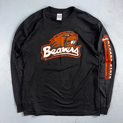 OSU Beavers Y2K Long Sleeve VTG T Shirt Oregon State University Team Spirit L