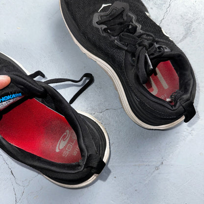 Hoka One One Womens Gaviota 5 1134235 BWHT Black Running Shoes Size 7 D