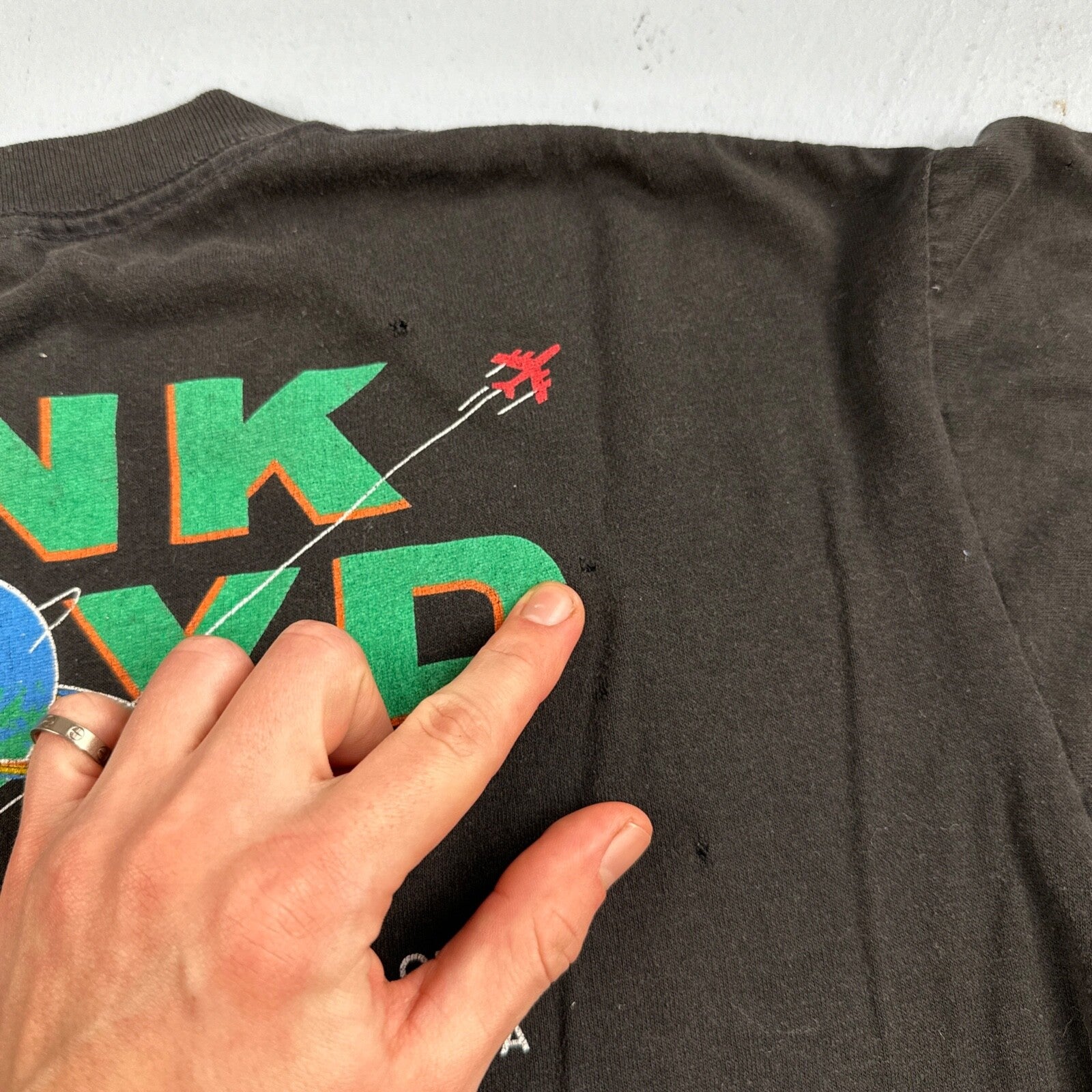 Vintage 1987 Pink Floyd Dark Side of the Moon USA T-Shirt Large Boxy 80s Rock