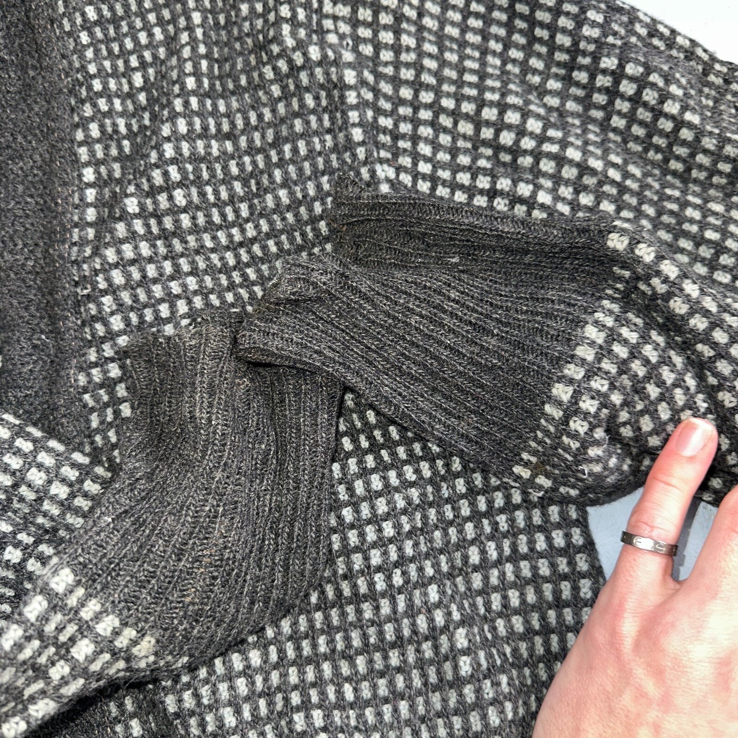 VTG Jantzen Textured Cardigan Adult XL Sweater 1950s Rockabilly No Buttons R