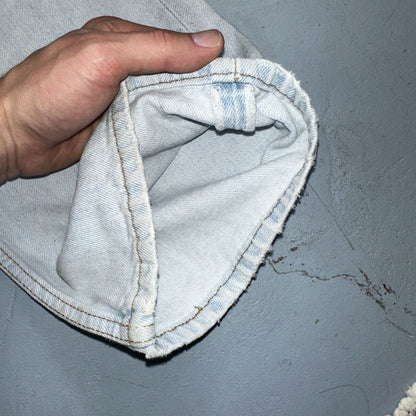 Levis 501 Vintage 90s USA XX Straight Leg Jeans 36x32 Light Wash Act 33x30