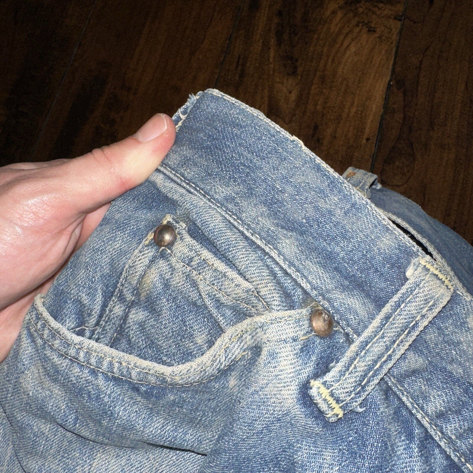 Bally True VTG 40s 50s Redline Selvedge Denim Jeans 1950s Levi’s Big E 27x30