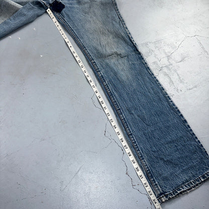 Levis 517 Vintage 80s USA Orange Tab Bootcut Flare Blue Worn Jeans Act 32x34