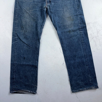 Levis 501 Vintage 80s USA XX Straight Leg Jeans Blue Light Wash 40x33 Act 38x29