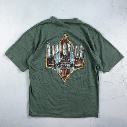 Maui & Sons Shark 90s VTG T Shirt Gameshark Ocean Hawaii USA Single Stitch