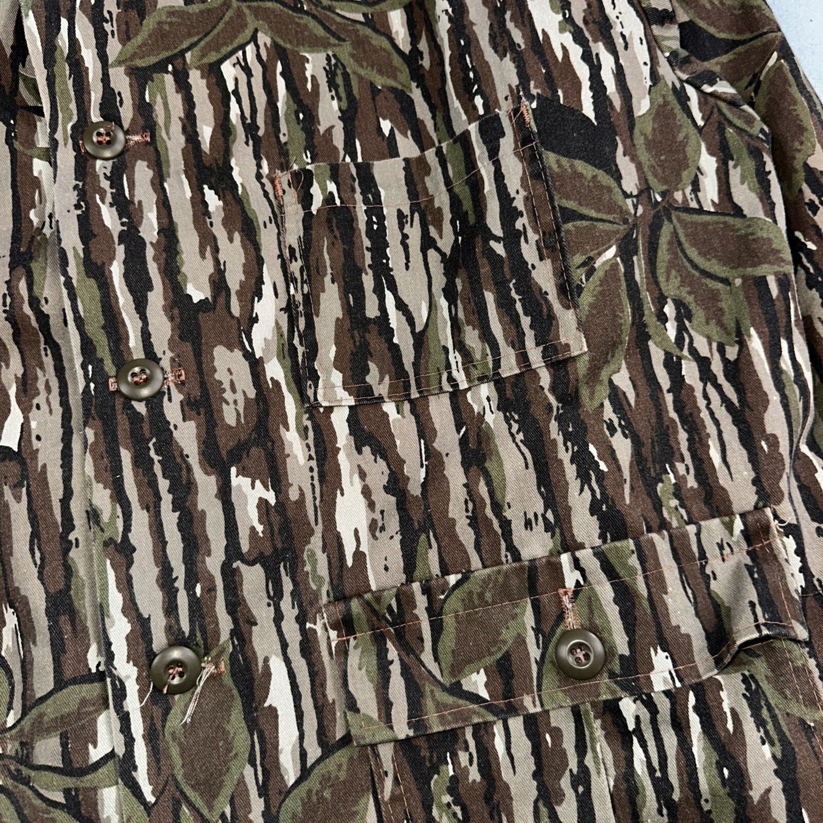 Spartan Realtree 80s Vintage Camo Shirt Mens XL Camouflage Hunting USA Made