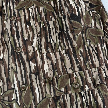 Spartan Realtree 80s Vintage Camo Shirt Mens XL Camouflage Hunting USA Made