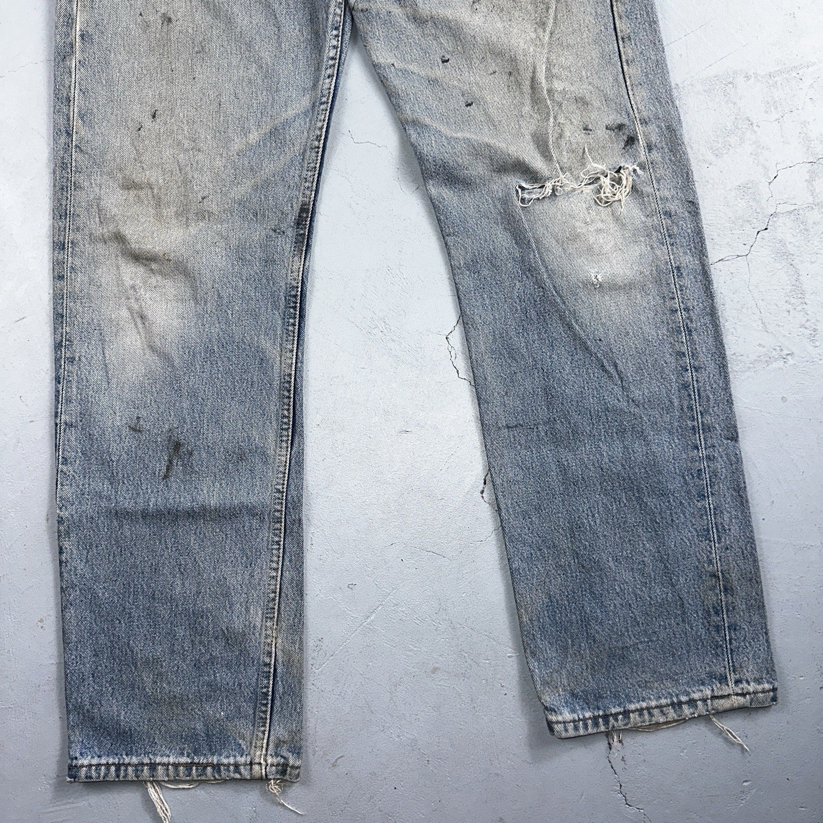 Levis 501 Vintage 90s Y2K XX Straight Leg Jeans Blue Med Wash 34x32 Act 33x31