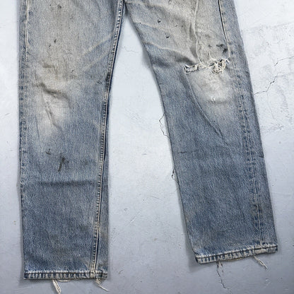 Levis 501 Vintage 90s Y2K XX Straight Leg Jeans Blue Med Wash 34x32 Act 33x31