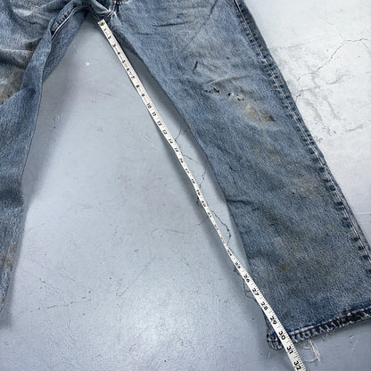 Levis 501 Vintage Y2K Mexico Straight Leg Jeans Blue Light Wash 40x30 Act 38x30