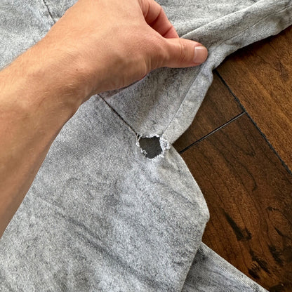 Wolf Vintage T Shirt Gray Crop 90s Single Stitch Animal Republic Lost Rap Music