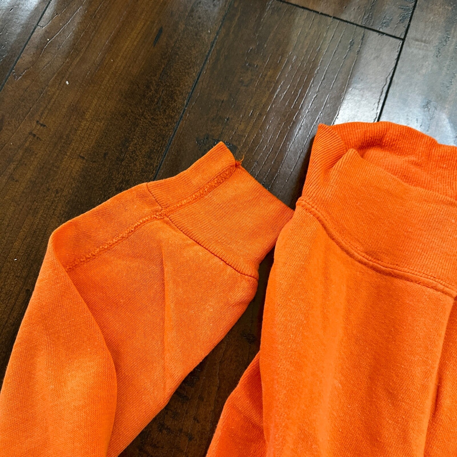 VTG 1960s Rockabilly Sweatshirt Sweater 60s 70s Blank Basic Afterhood USA Orange