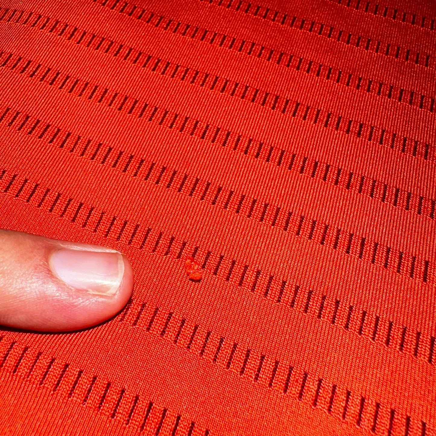 Nike Golf Dri Fit Orange Striped Polo Shirt L Large Vintage Style Sports