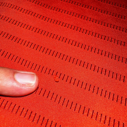 Nike Golf Dri Fit Orange Striped Polo Shirt L Large Vintage Style Sports