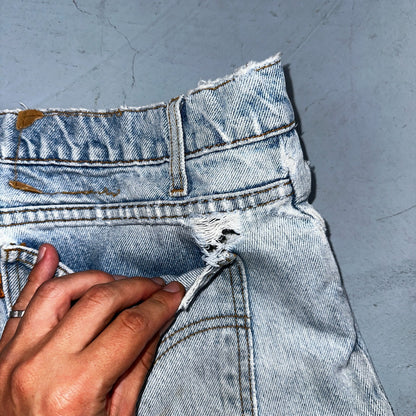 Levis 550 Vintage 90s USA Orange Tab Relaxed Blue Ligh Wash Jeans 36x32 Ac 33x30