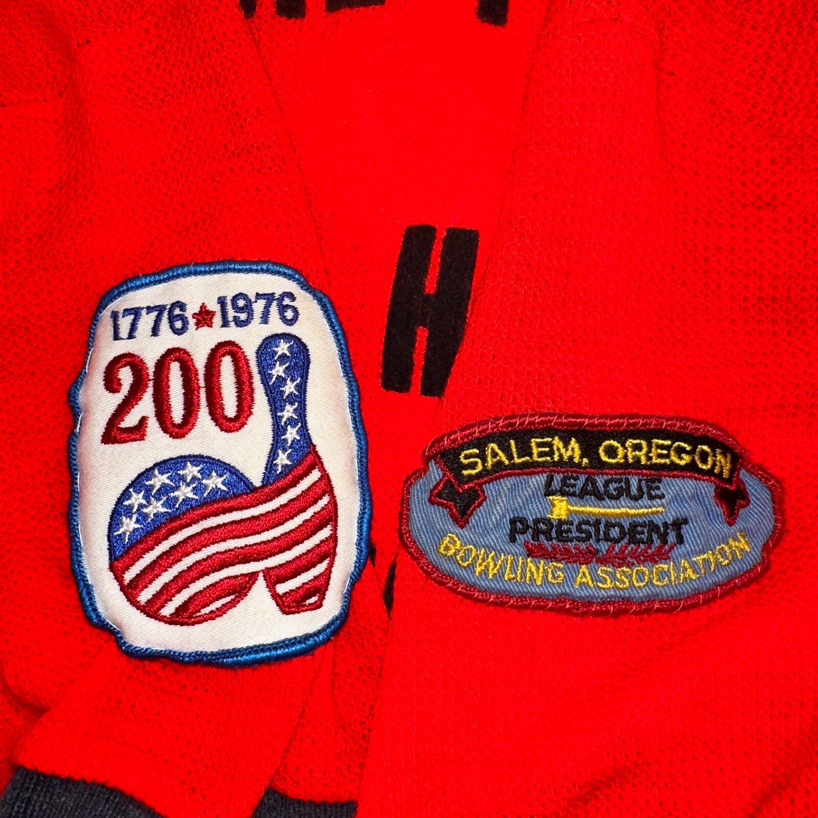 1960s Chain Stitch Bowling Shirt Nat Nast Hilton Salem Oregon 60s 70s Rockabilly