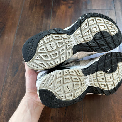 VTG Nike Air Max Womens Athletic Shoes 308677 101 Silver Black White 9.5 Y2K