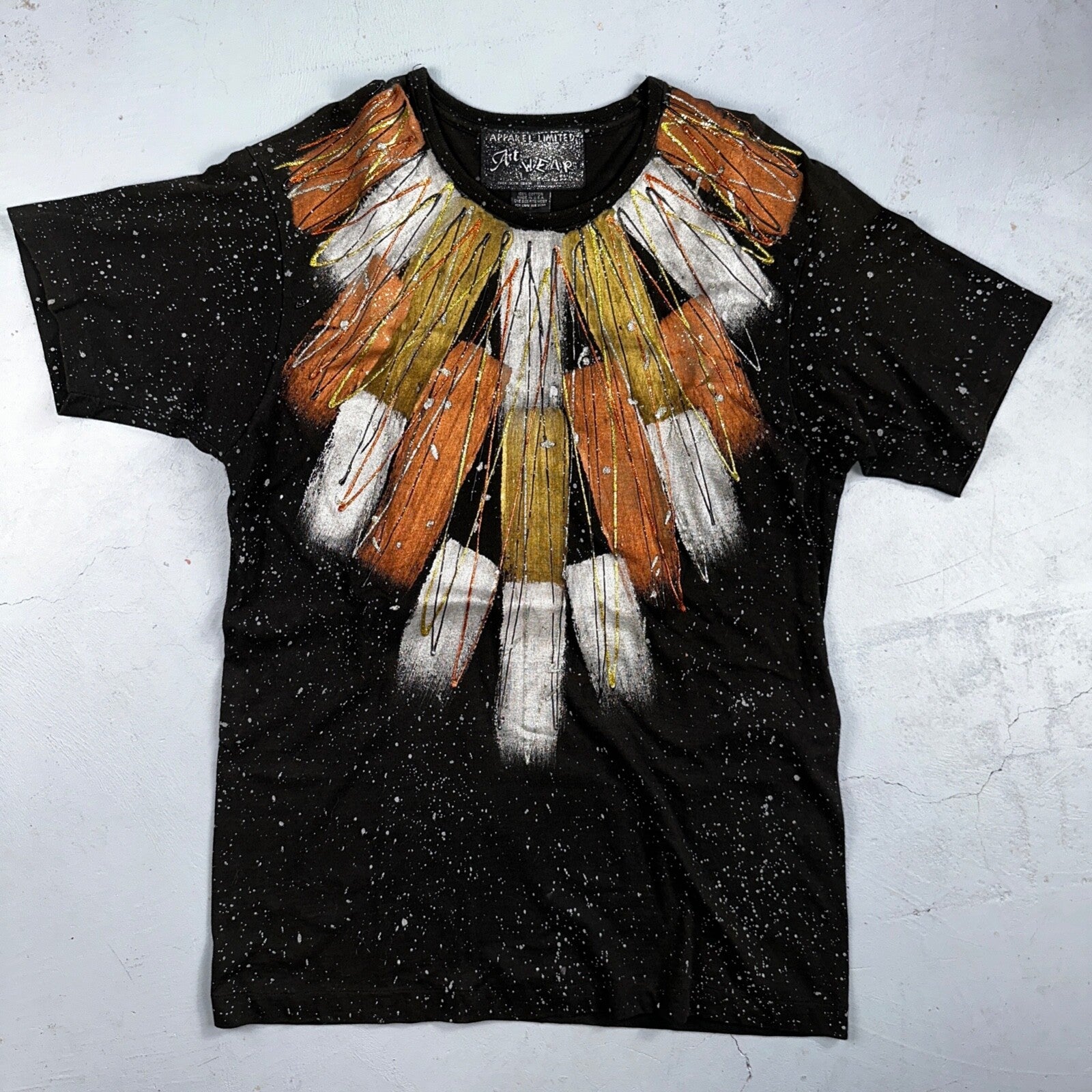 VTG Apparel Limited Art Wear Los Angeles T-Shirt One Size Custom Rare Paint