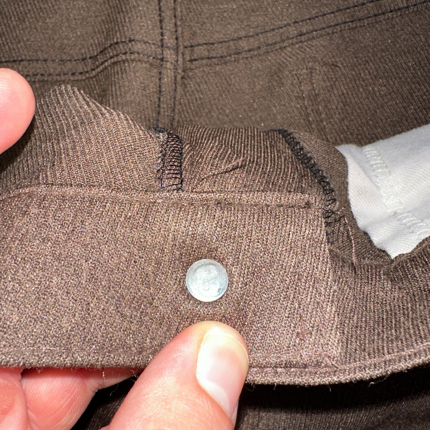 Levis 70s USA 517 36x30 Bootcut Pants Brown Polyester Slacks Vintage 35x30