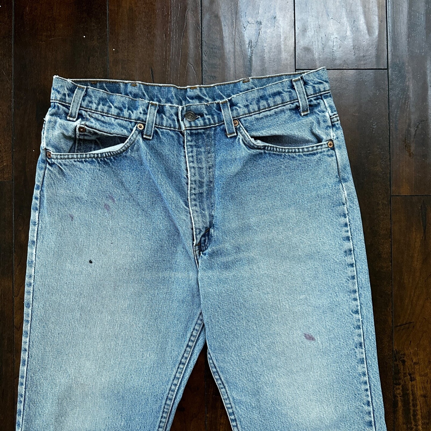 Levis 517 Vintage 80s USA Orange Tab Bootcut Flare Blue Jeans 34x31 Act 32x29