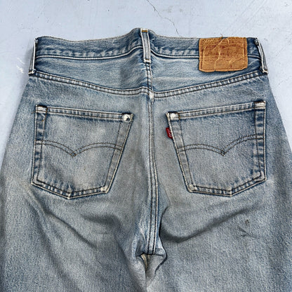 Levis 501 Vintage 80s Redline Selvedge USA XX Jeans Light Wash Worn Act 30x30
