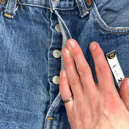 Levis 501 VTG 70s SS Redline Selvedge Jeans XX Med Wash 34x29 Act 31x25