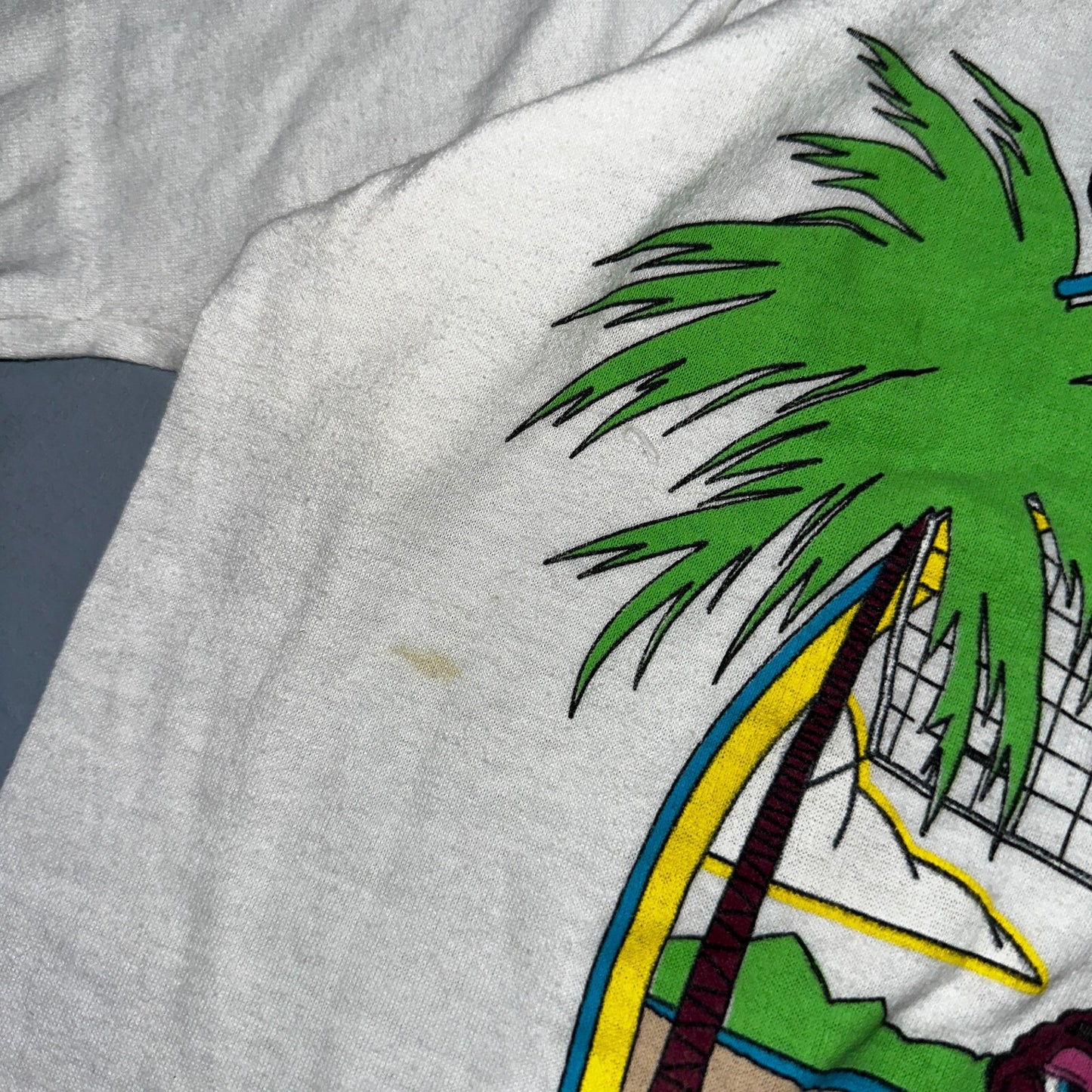 1988 The California Raisins VTG T Shirt Beach Party Volleyball Palm Trees 80s