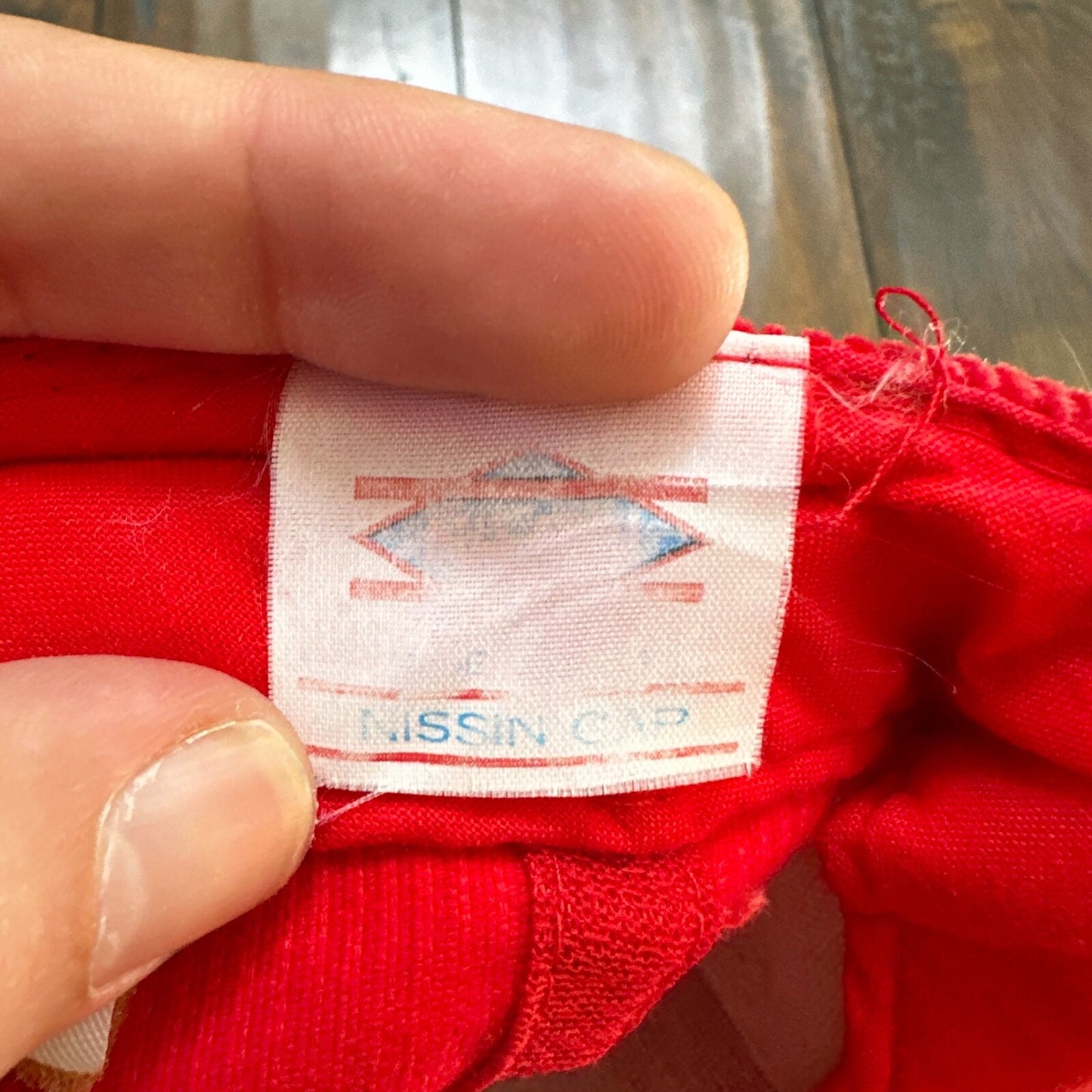 ABC Sports Corduroy Red VTG Hat Cap Snapback 80s TV Television Basketball