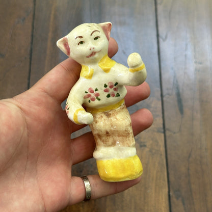 VTG Cat Salt And Pepper Shaker Anthropomorphic Japan Creepy Funny Cute SINGLE
