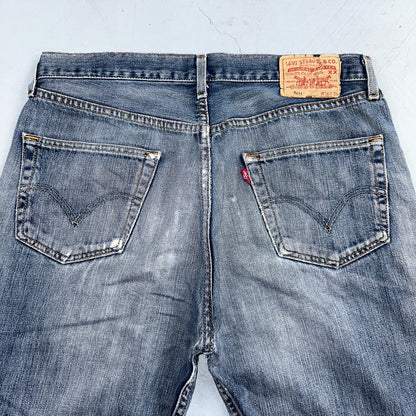 Levis 501 Vintage Y2K XX Straight Leg Jeans Blue Med Wash 34x36 Act 33x30
