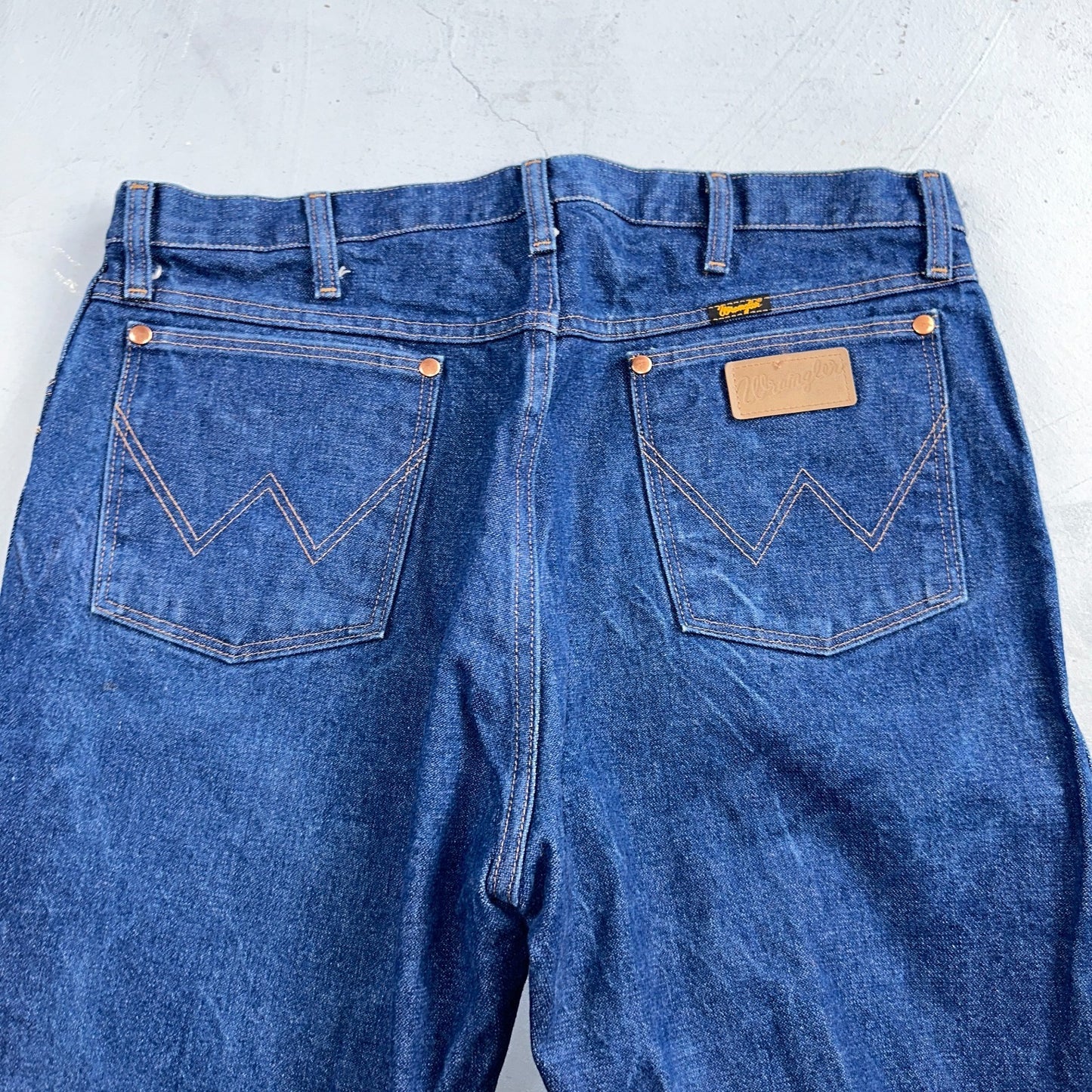 Wrangler Jeans 13MWZ Mens 36x30 Blue Cowboy Cut Vintage Denim Workwear Western