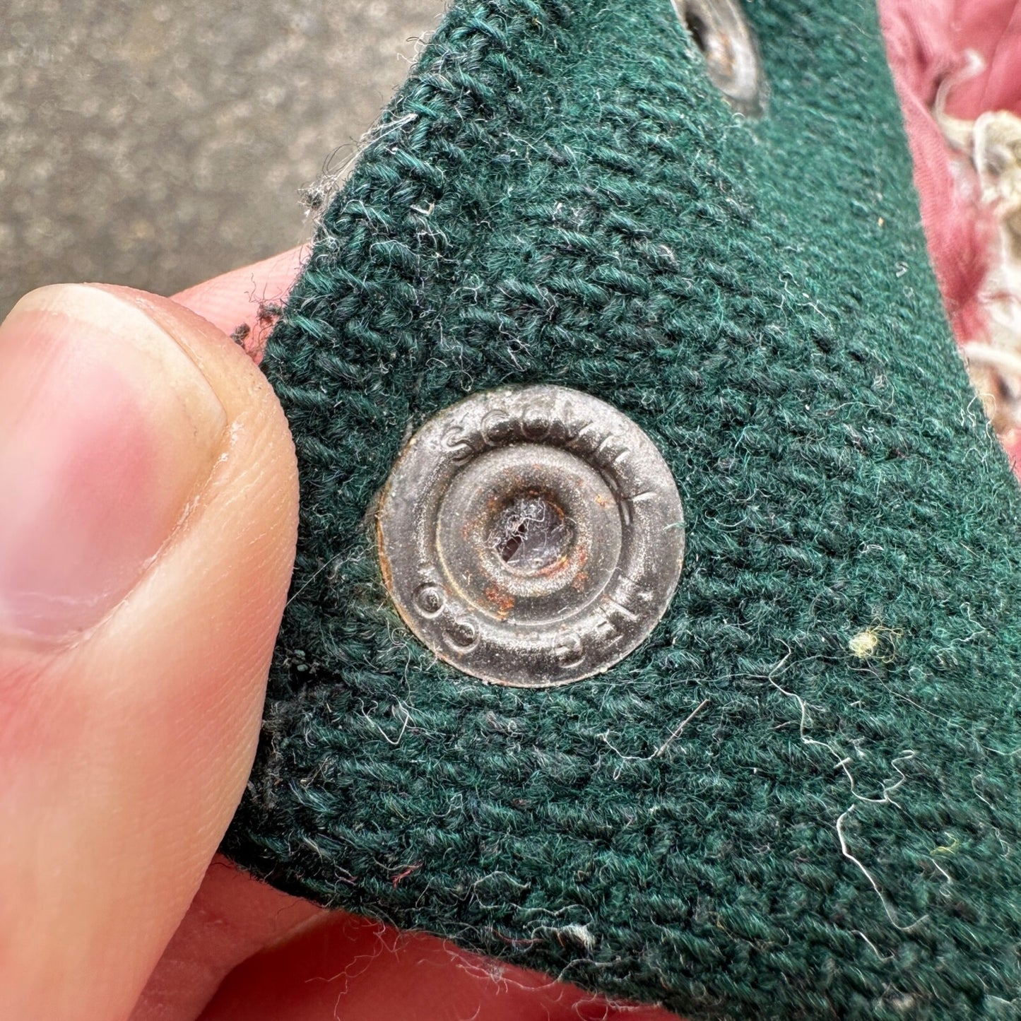 Vintage Letterman Jacket Green White Leather Wool TOM Named Simple Basic 1960s