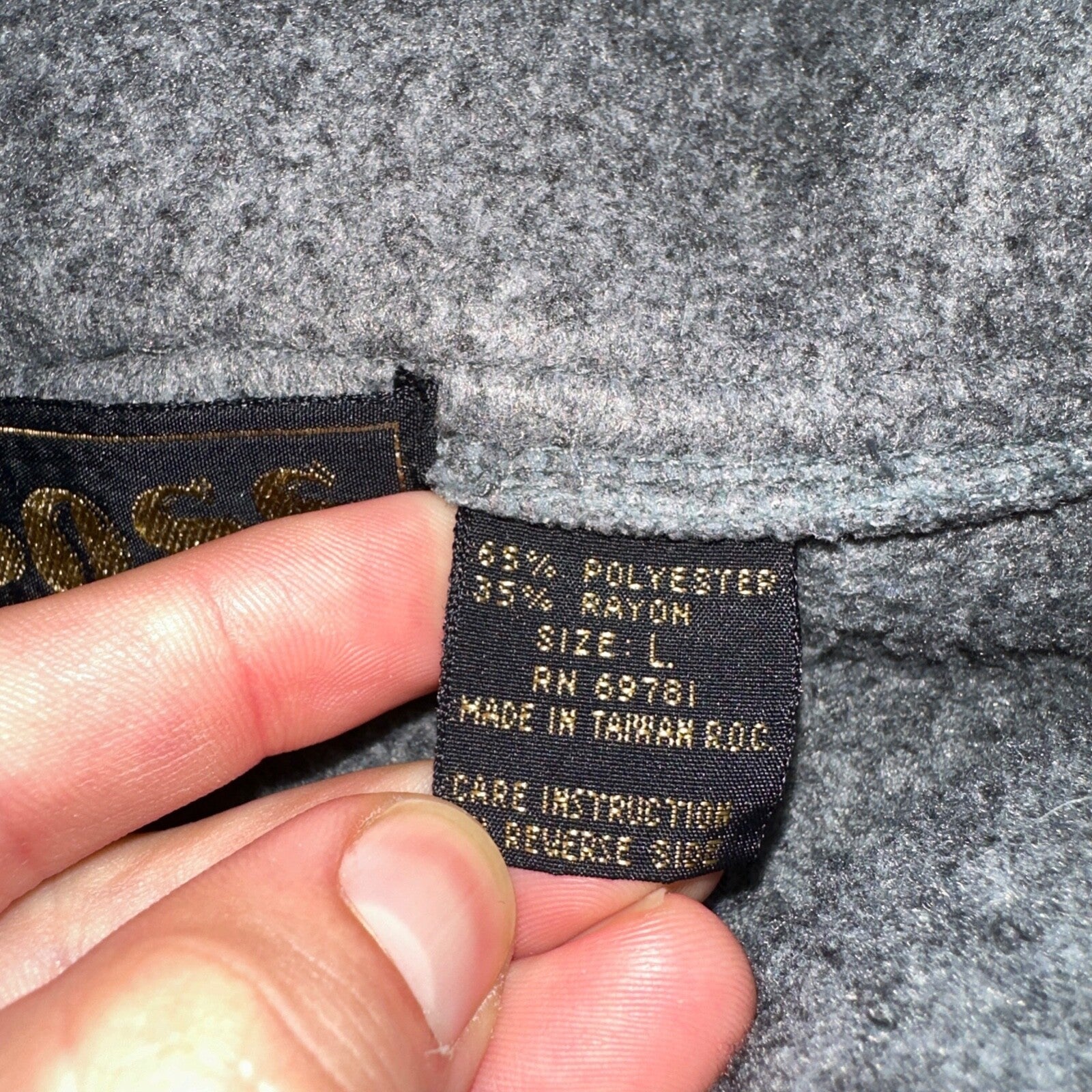 Boss 90s Quarter Zip Fleece Sweater Sweatshirt Jumper Grey Blue 1990s VTG Cool