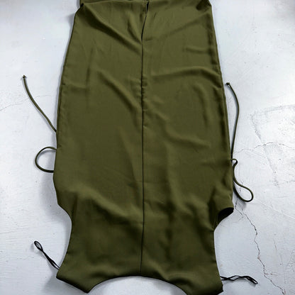 R&M Richards Karen Kwong Womens Maxi Dress Size 14 Green Simple Sleeveless VTG