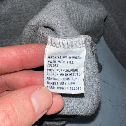 Polo Ralph Lauren Sweater Mens Large Gray Heather 1/4 Zip Mock Neck Pony VTG