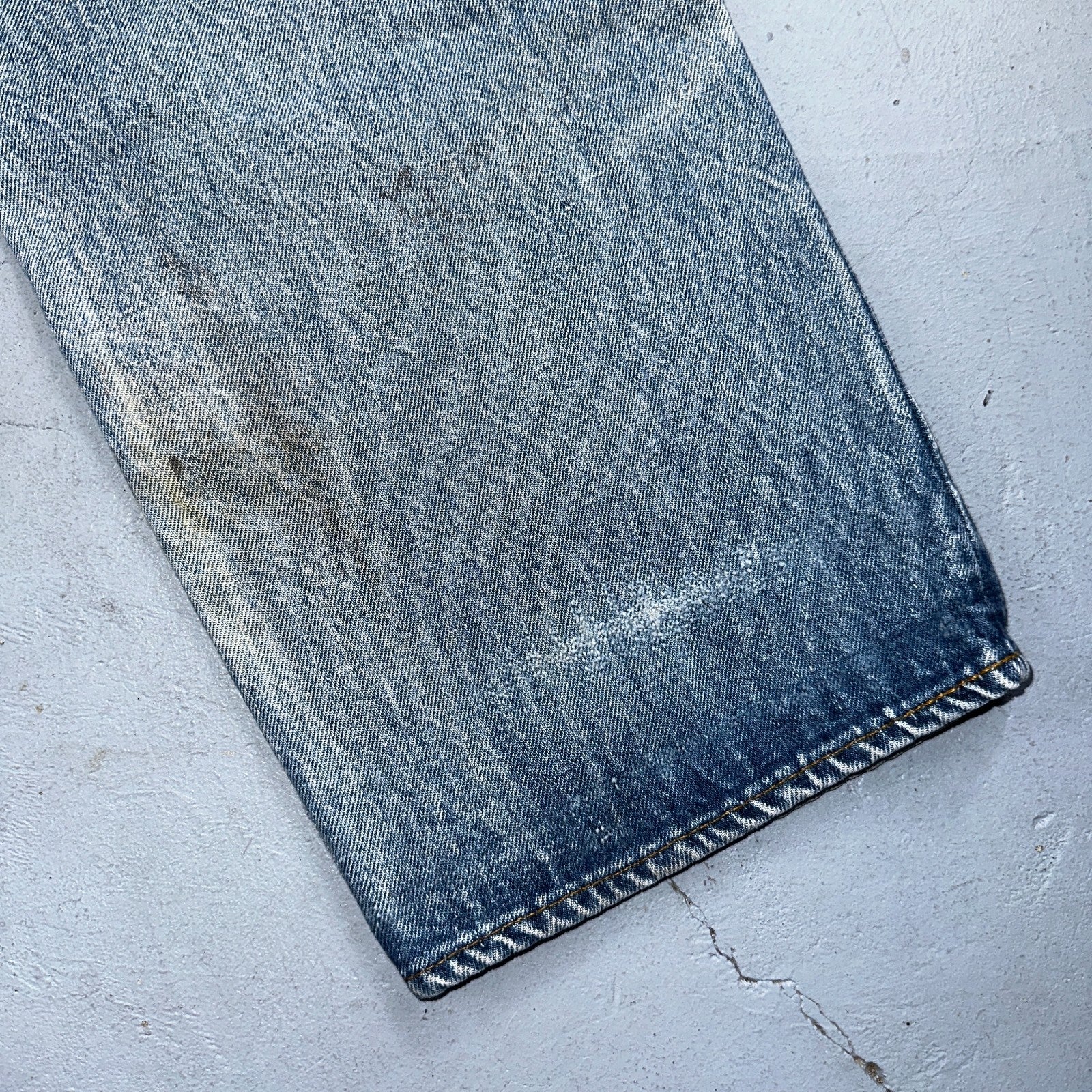 Levis 501 Vintage 80s Redline Selvedge USA XX Jeans Light Wash 36x36 Act 33x31