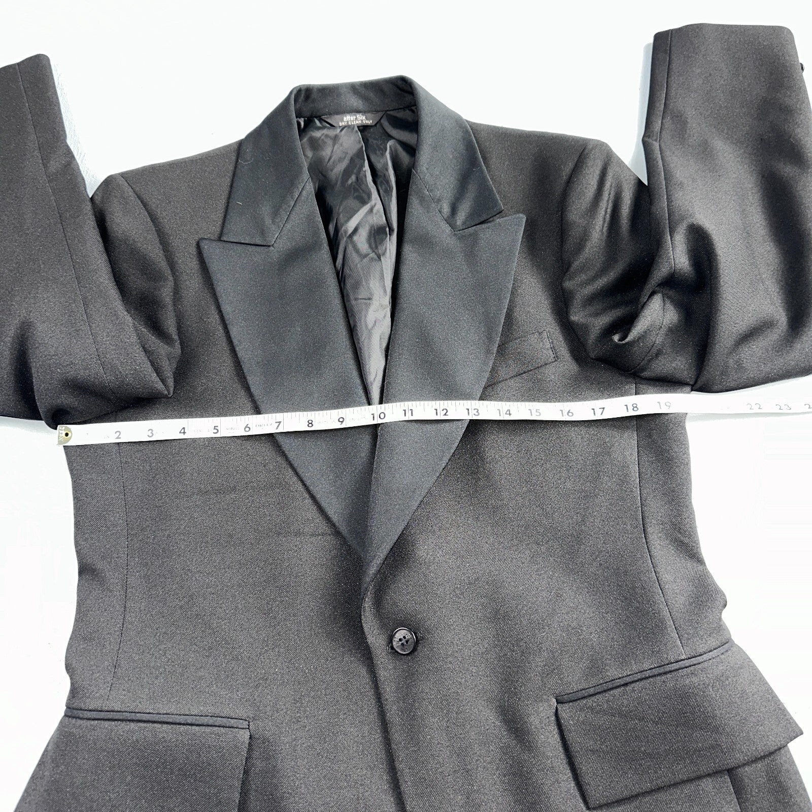 Vintage 60s After Six Mens 40R Prom Tuxedo Suit Rockabilly Jacket Black USA