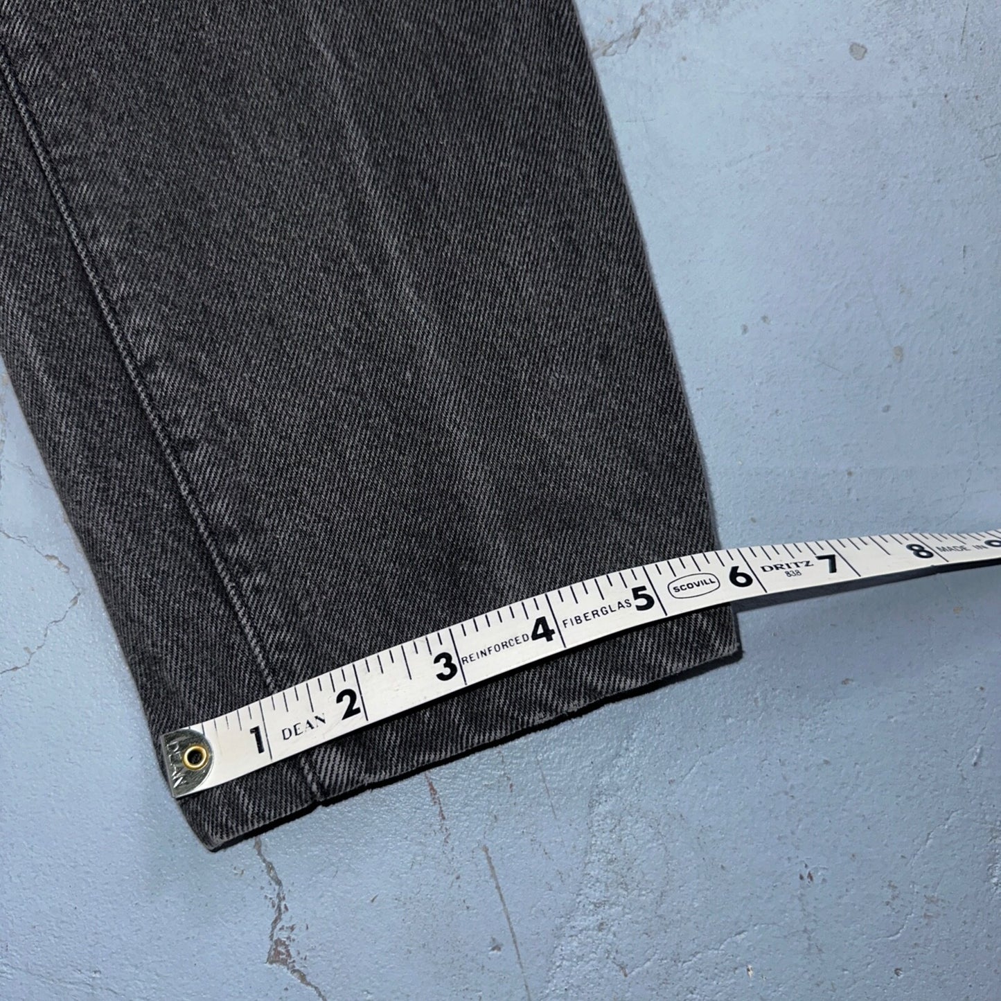 Levis 501 Vintage 90s USA XX Straight Leg Jeans Black Wash 11 Act Altered 27x26