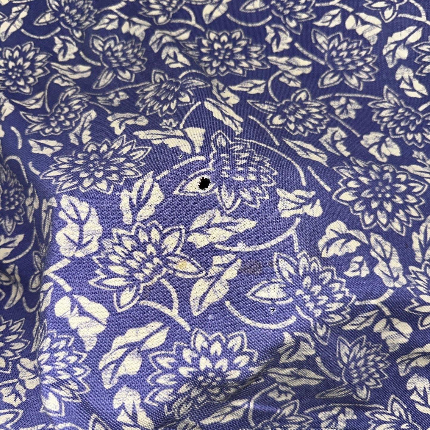 Lands End AOP USA 90s VTG T Shirt Womens Size L Unisex Floral Purple RARE