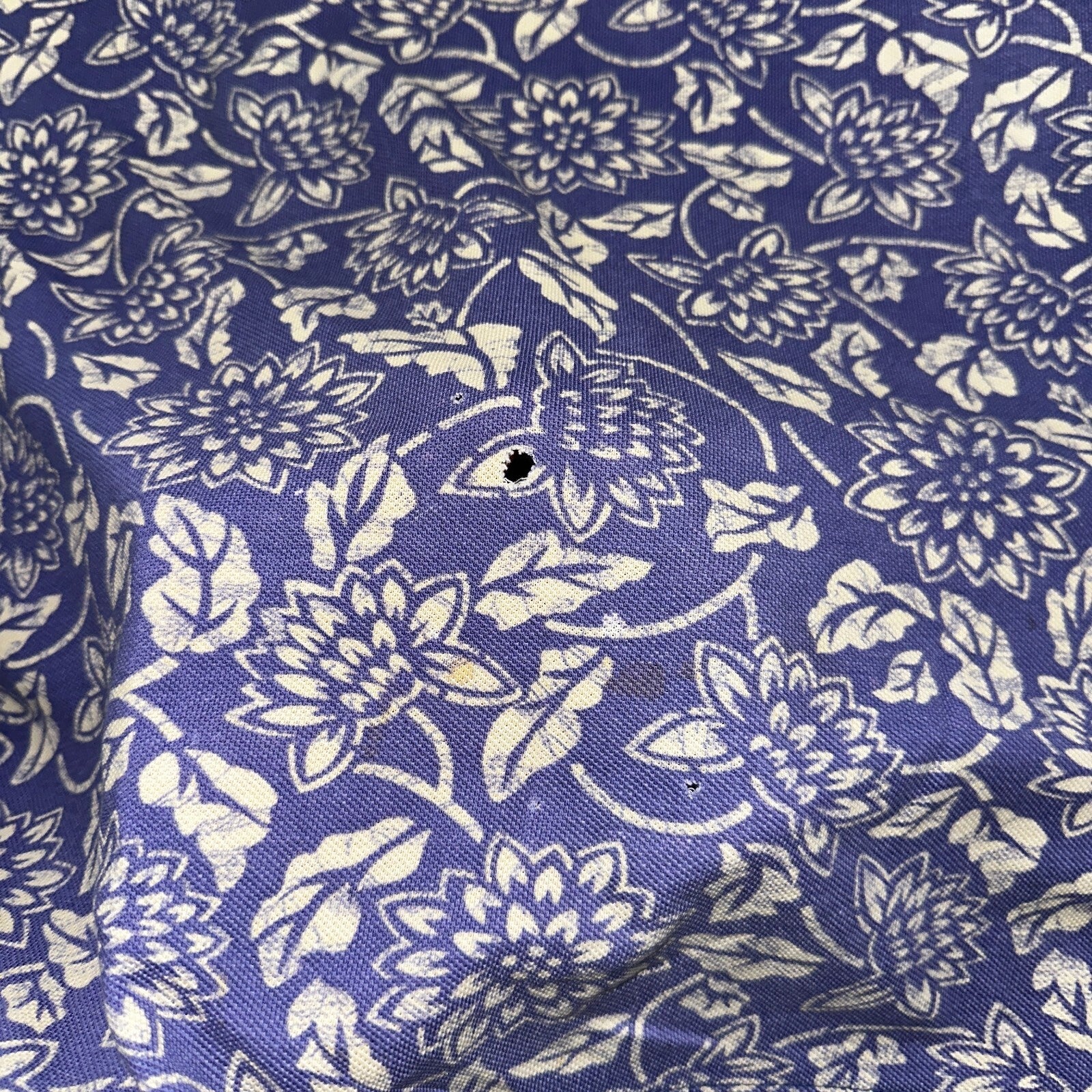 Lands End AOP USA 90s VTG T Shirt Womens Size L Unisex Floral Purple RARE