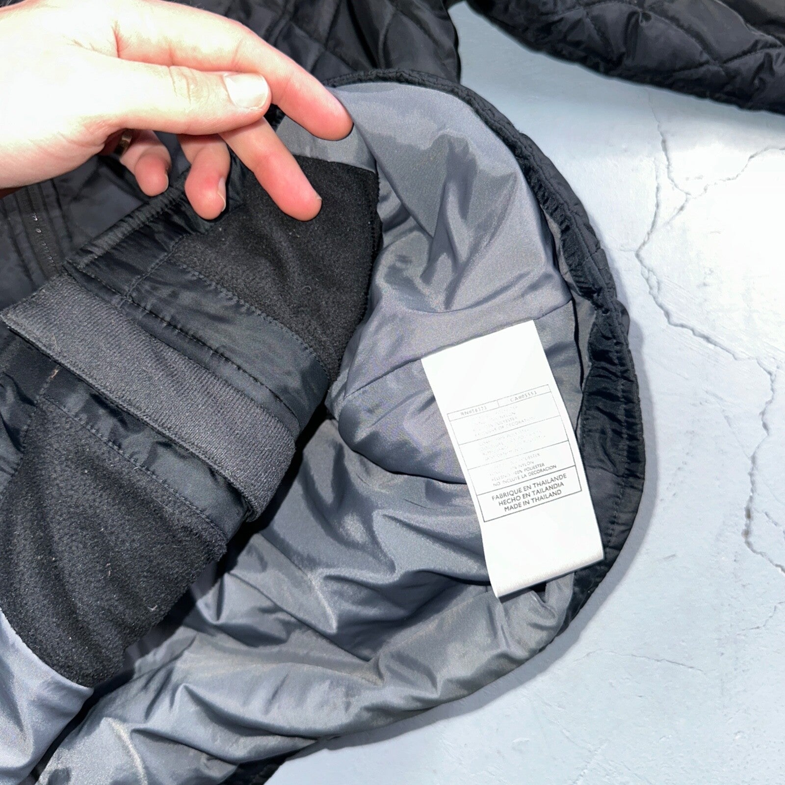 Nike Jacket VTG Womens M Black Quilted Full Zip Mock Neck Pockets Y2K 2000s