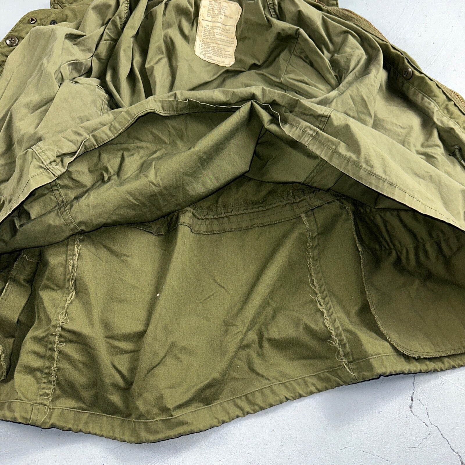 VTG US ARMY M-65 Field Jacket Coat Cold Weather Mans OG-107 Vietnam 70s 1970s